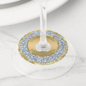 Silver Diamonds Wijnglaslabel (Dichtbij)