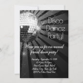 Silver Disco Ball 70s Prom Formal Dance Party Kaart (Voorkant)