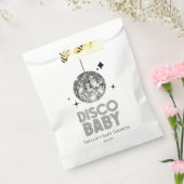 Silver Disco Ball 'Disco Baby' Baby shower Bedankzakje (Gezegeld)