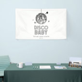 Silver Disco Ball 'Disco Baby' Baby shower Spandoek (Beurs)