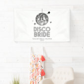 Silver Disco Ball Disco Bride Vrijgezellenfeest Spandoek (Insitu)