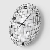 Silver Disco Ball Grote Klok (Hoek)