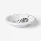 Silver Disco Ball juicht oudejaarsavond feest Papieren Kommen (Gebogen)