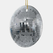 Silver Disco Ball-kerstversiering Keramisch Ornament (Rechts)