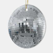 Silver Disco Ball-kerstversiering Keramisch Ornament (Links)