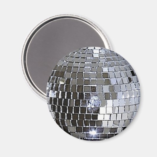 Silver Disco Ball Magneet (Voorkant / Achterkant)