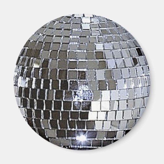Silver Disco Ball Magneet (Voorkant)