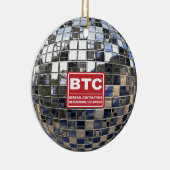 Silver Disco Ball Mirror Ornament (Rechts)