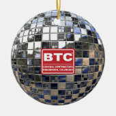 Silver Disco Ball Mirror Ornament (Voorkant)