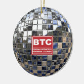 Silver Disco Ball Mirror Ornament (Links)