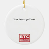 Silver Disco Ball Mirror Ornament (Achterkant)