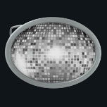 Silver Disco Ball Party Glamour Gesp<br><div class="desc">Deze disco bal is een grappige illusie. Als u wilt kunt u jouw naam of initialen op het toevoegen. Veel plezier ermee.</div>