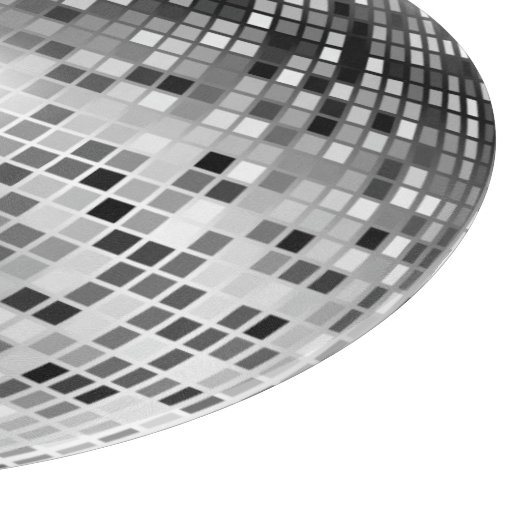Silver Disco Ball Party Glamour Snijplank (Hoek)