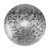 Silver Disco Ball Party Glamour Snijplank (Voorkant)