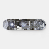 Silver Disco Ball Skateboard (Horizontaal)