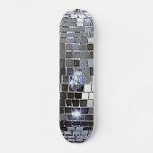 Silver Disco Ball Skateboard (Voorkant)