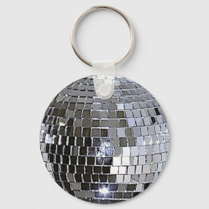 Silver Disco Ball Sleutelhanger