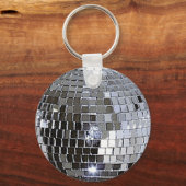 Silver Disco Ball Sleutelhanger (Voorkant)
