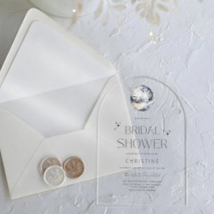 Silver Disco Ball Sparkle Vrijgezellenfeest Acryl Uitnodigingen