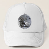Silver Disco Ball Trucker Pet (Voorkant)
