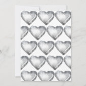 Silver Disco Balloon 1st Birthday Party Kaart (Achterkant)