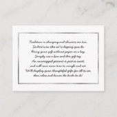 Silver Display vrijgezellenfeest inzetkaart + labe Informatiekaartje (Voorkant)