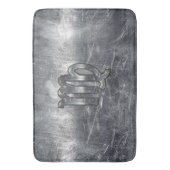 Silver Disted Style voor virgo Zodiac Sign Badmat (Voorkant Verticaal)