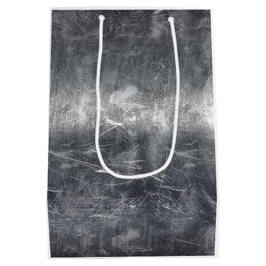 Silver Disted Style voor virgo Zodiac Sign Medium Cadeauzakje (Achterkant)