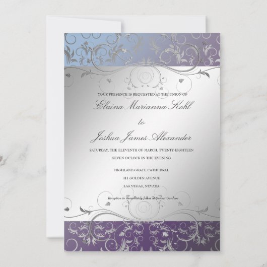 Silver Divine Hydrangea Kaart (Achterkant)