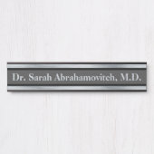 Silver Doctor's Kantoor Deurteken Deurbordje (Voorkant)