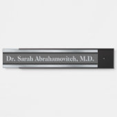 Silver Doctor's Kantoor Deurteken Deurbordje (Voorkant)