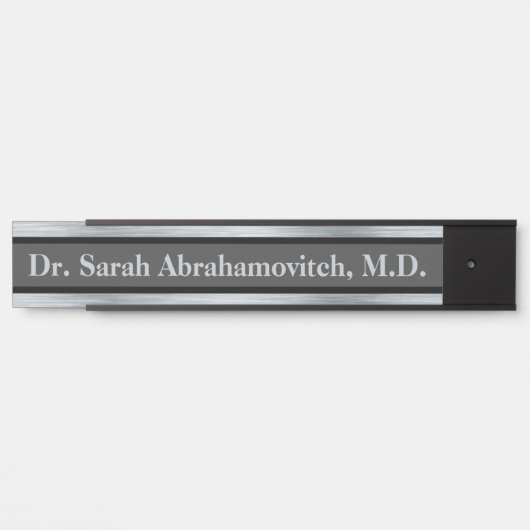 Silver Doctor's Kantoor Deurteken Deurbordje (Voorkant)