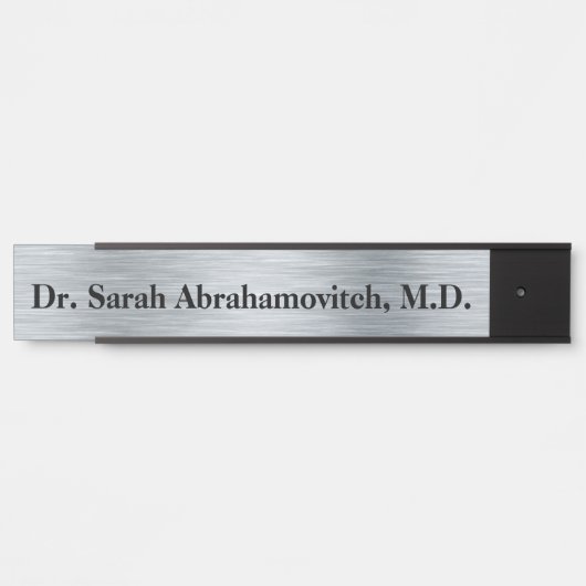 Silver Doctor's Kantoor Deurteken Deurbordje (Voorkant)