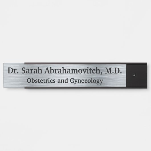 Silver Doctor's Kantoor Deurteken Deurbordje (Voorkant)