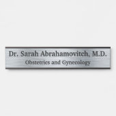 Silver Doctor's Kantoor Deurteken Deurbordje (Voorkant)