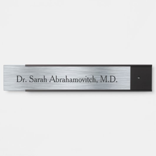 Silver Doctor's Kantoor Deurteken Deurbordje (Voorkant)