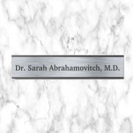 Silver Doctor's Kantoor Deurteken Deurbordje