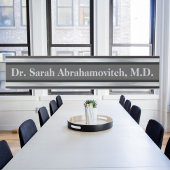 Silver Doctor's Kantoor Deurteken Deurbordje