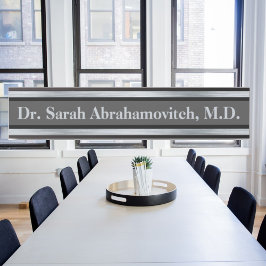 Silver Doctor's Kantoor Deurteken Deurbordje