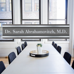 Silver Doctor's Kantoor Deurteken Deurbordje