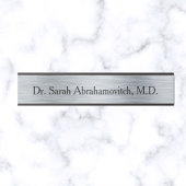 Silver Doctor's Kantoor Deurteken Deurbordje