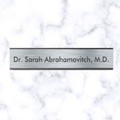 Silver Doctor's Kantoor Deurteken Deurbordje