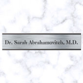 Silver Doctor's Kantoor Deurteken Deurbordje