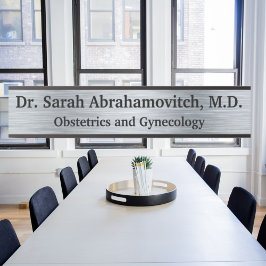 Silver Doctor's Kantoor Deurteken Deurbordje