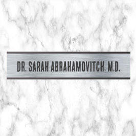 Silver Doctor's Kantoor Deurteken Deurbordje