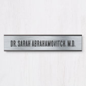 Silver Doctor's Kantoor Deurteken Deurbordje (Voorkant)