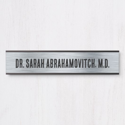 Silver Doctor's Kantoor Deurteken Deurbordje (Voorkant)