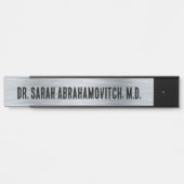Silver Doctor's Kantoor Deurteken Deurbordje (Voorkant)