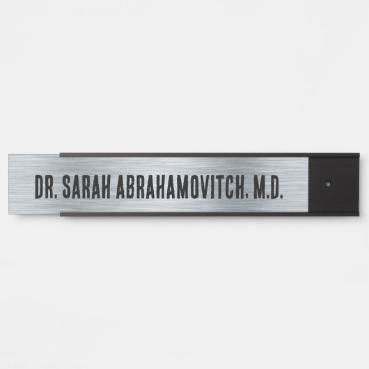 Silver Doctor's Kantoor Deurteken Deurbordje (Voorkant)
