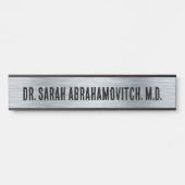 Silver Doctor's Kantoor Deurteken Deurbordje (Voorkant)